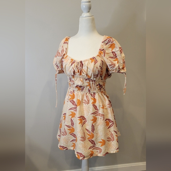 Sabo Skirt Floral Pink and Orange Dress - Picture 13 of 13